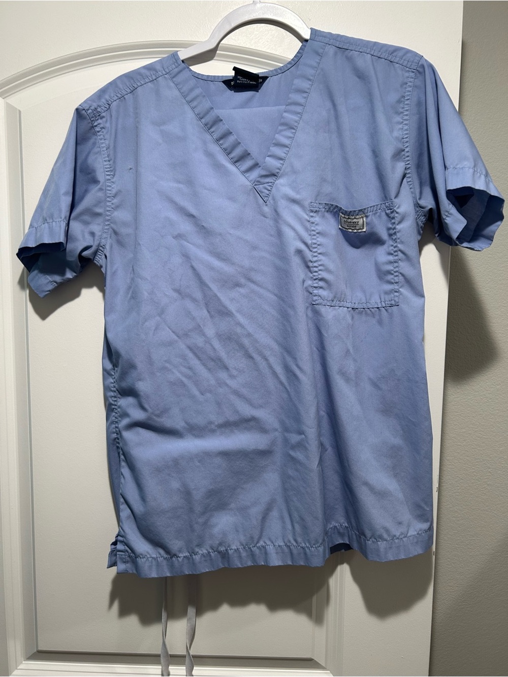 Medium TALL Blue Sky Scrubs Set